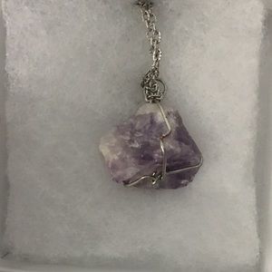 Amethyst Wire Wrap Necklace